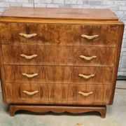 Chest of drawers veneer furniture with drawer art deco 1925 to 40