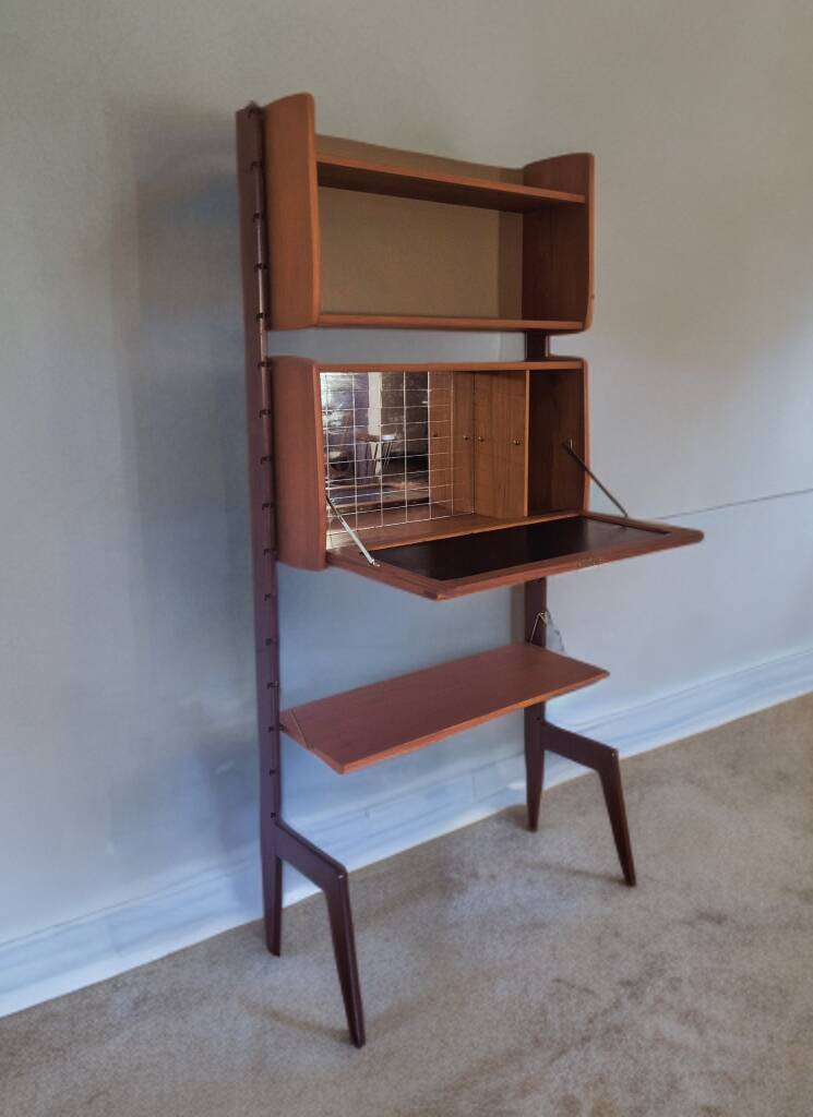 Teak bar cabinet Ergo, Vintage Scandinavian 1960s