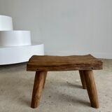 Stool in blond teak