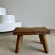 Stool in blond teak