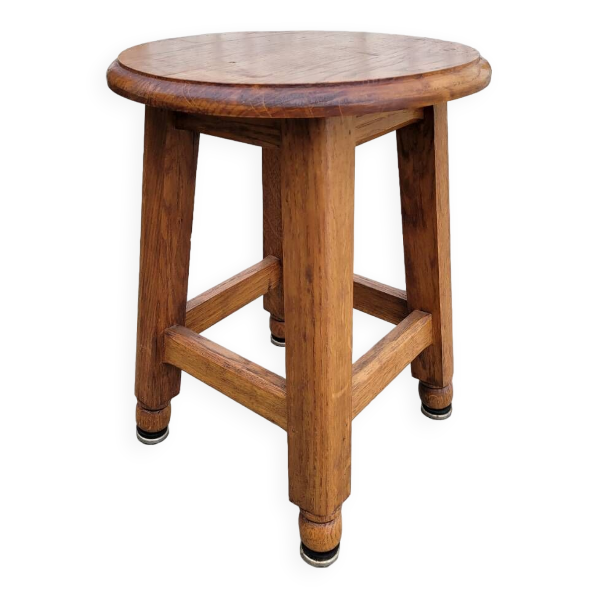 Solid wood farm stool