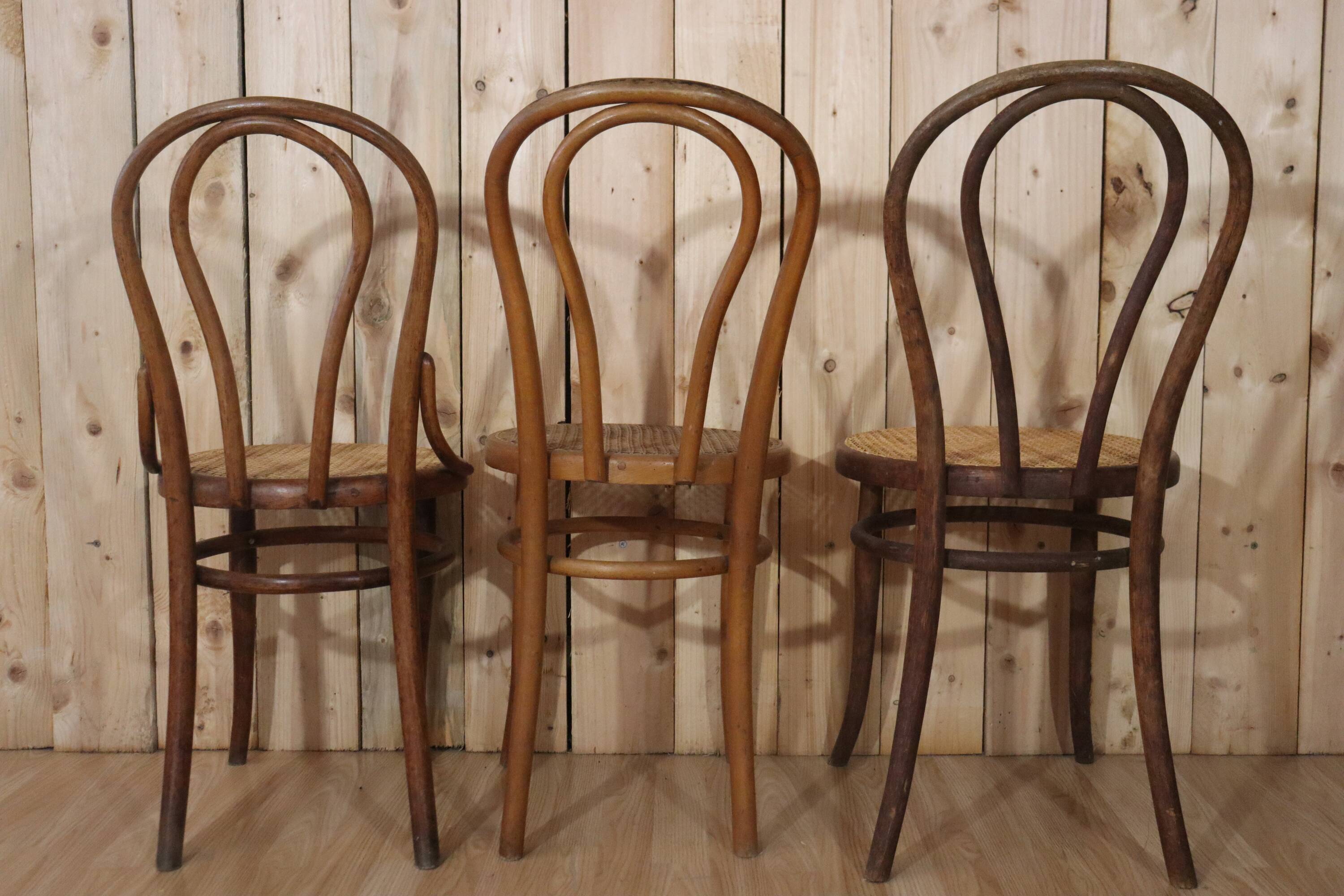Series 6 bistro chairs model n°18 Thonet style