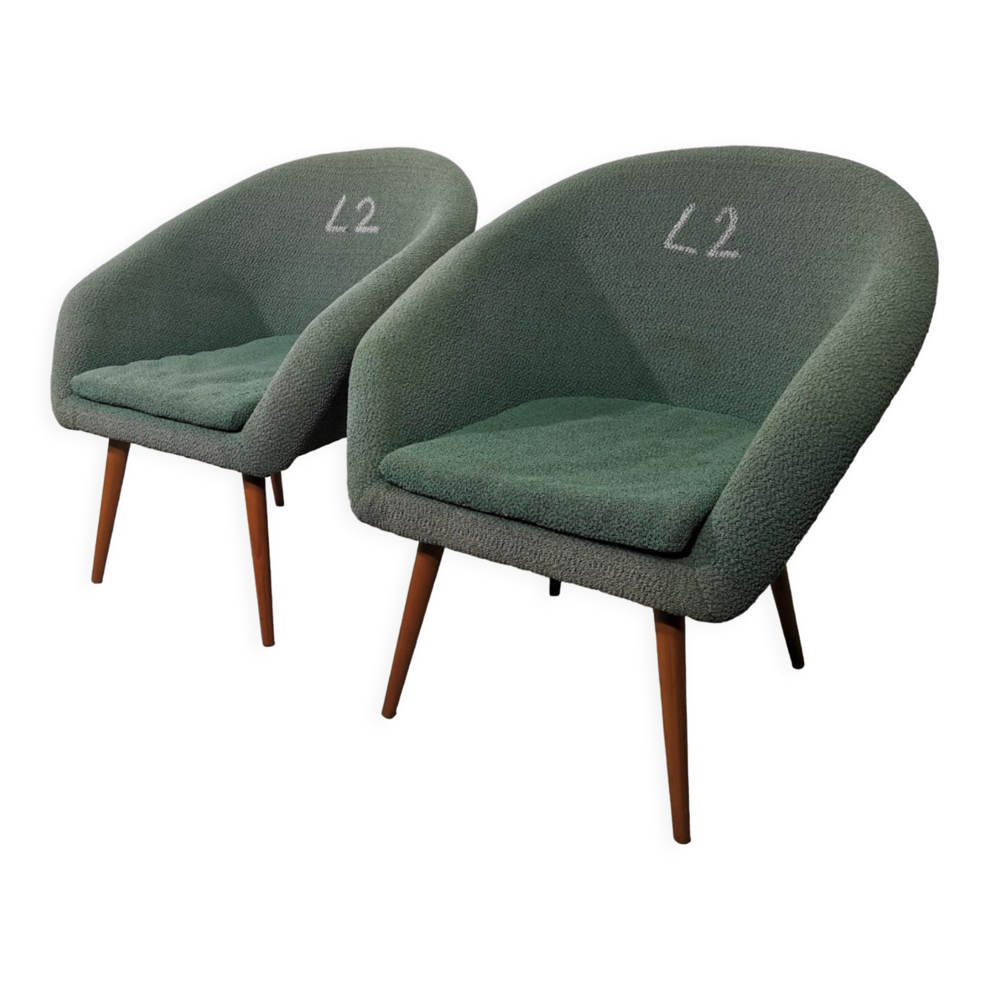 Armchairs from brussels expo, 1960s, set of 2