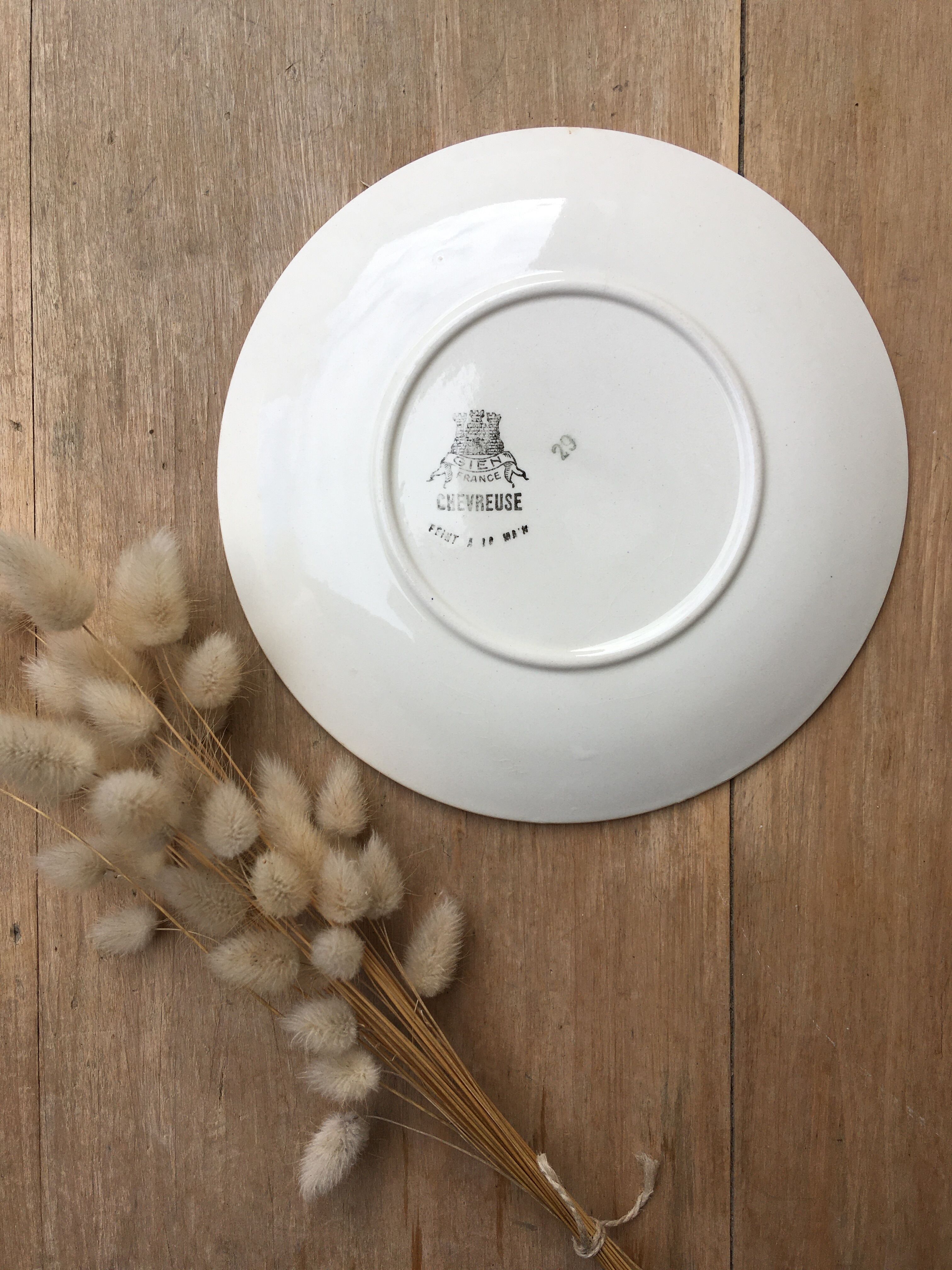 Flowery dessert plates Gien