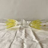 Set of 4 glasses - VMC Reims Arlequin champagne flutes - yellow decor
