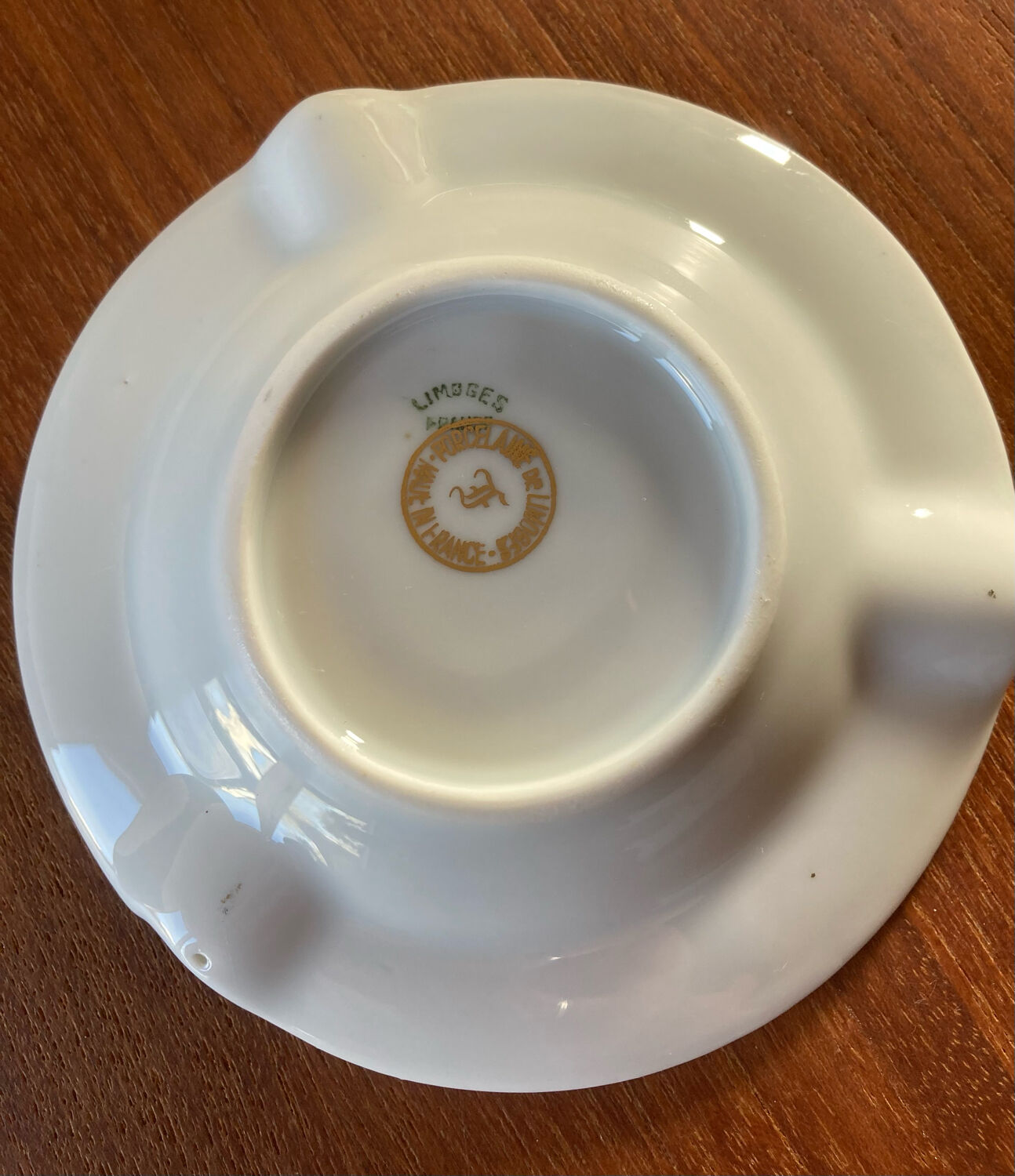Limoges porcelain ashtray