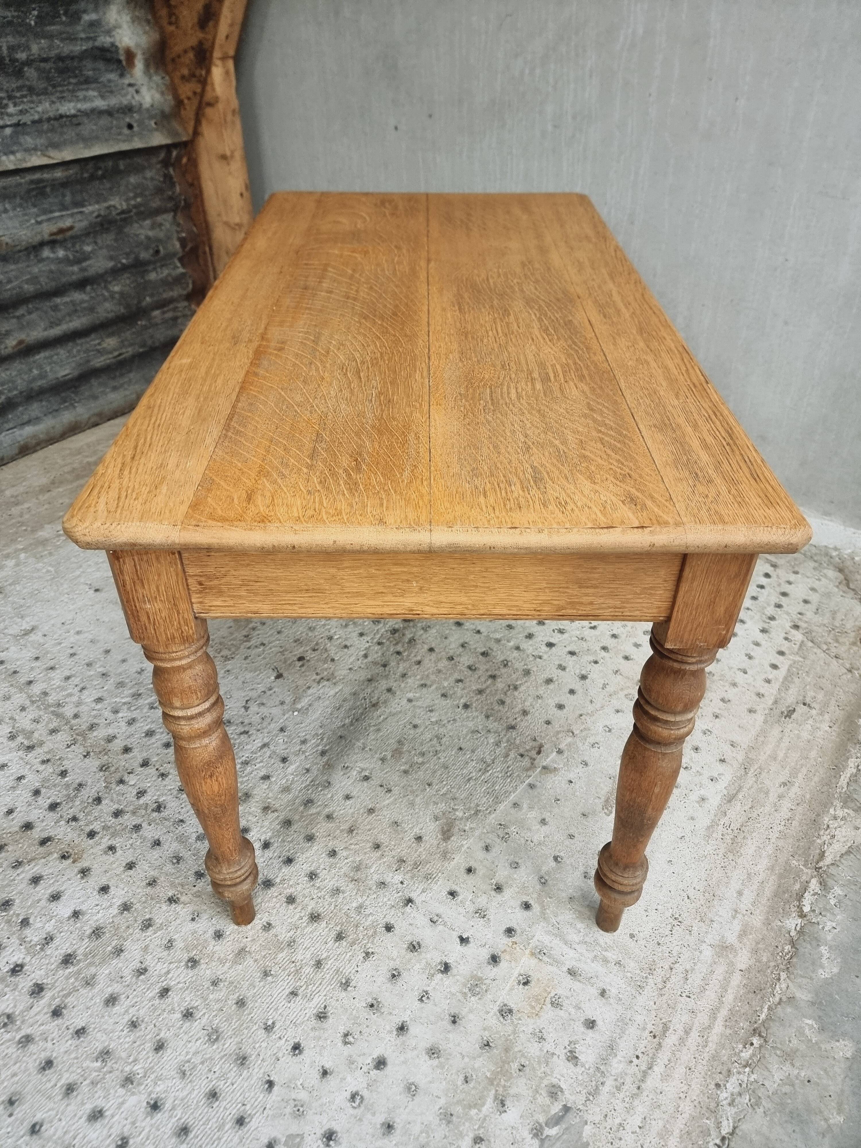 Antique oak table dining table kitchen table 69 x 130 cm