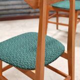 Set of 4 Chairs Drevotex Emerald Green