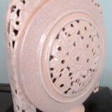 Vase Art Déco en faïence craquelée