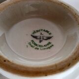 Five matching antique porcelain and earthenware bowls