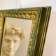 Miroir doré baroque vintage