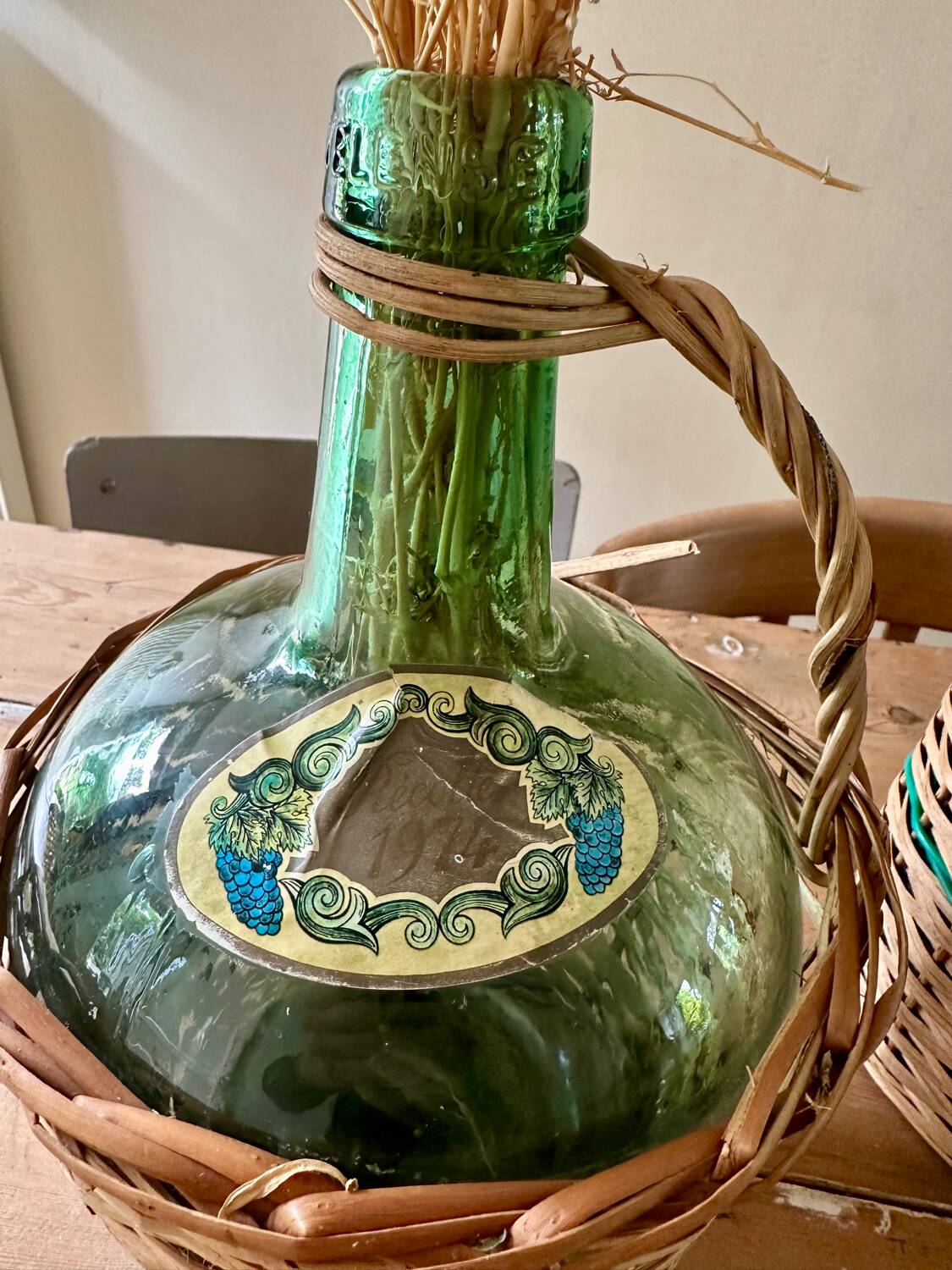 Dame jeanne Viresa avec étiquettes d’origine