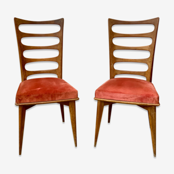 Chairs 1950 in mahogany