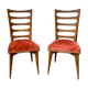 Chaises 1950 en acajou