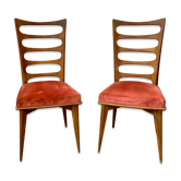 Chaises 1950 en acajou