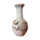 Porcelain vase decorated with flowers and birds