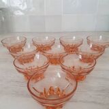 Lot de 10 coupelles style rosaline
