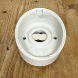 Vintage White Porcelain Wall Light, 1970s