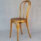 Bistro chair with floral seat Art Nouveau 1920 by Glarus, Switzerland