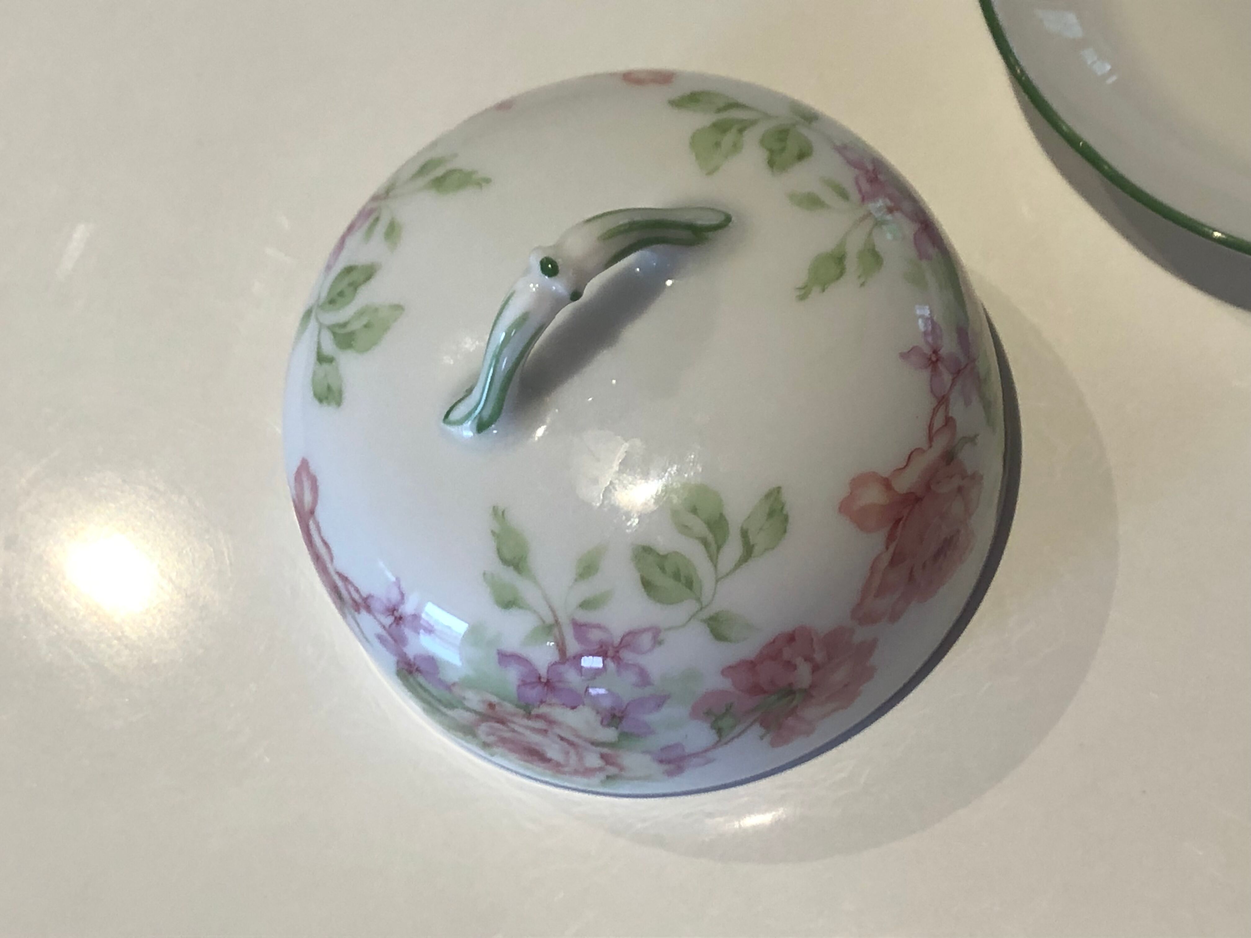 Porcelain butter dish Bernardaux