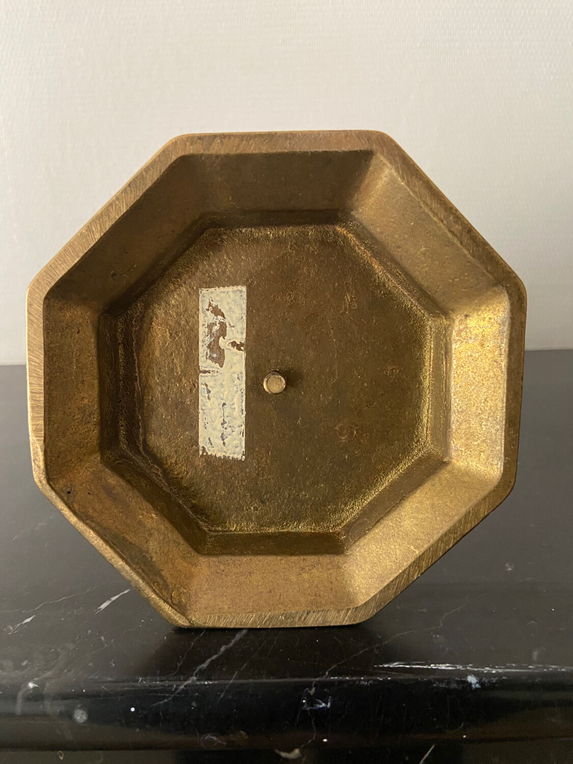 Vintage golden menorah