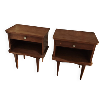 Pair of 70's bedside tables