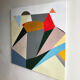 Abstract painting - Oil on canvas - 90 x 90 cm