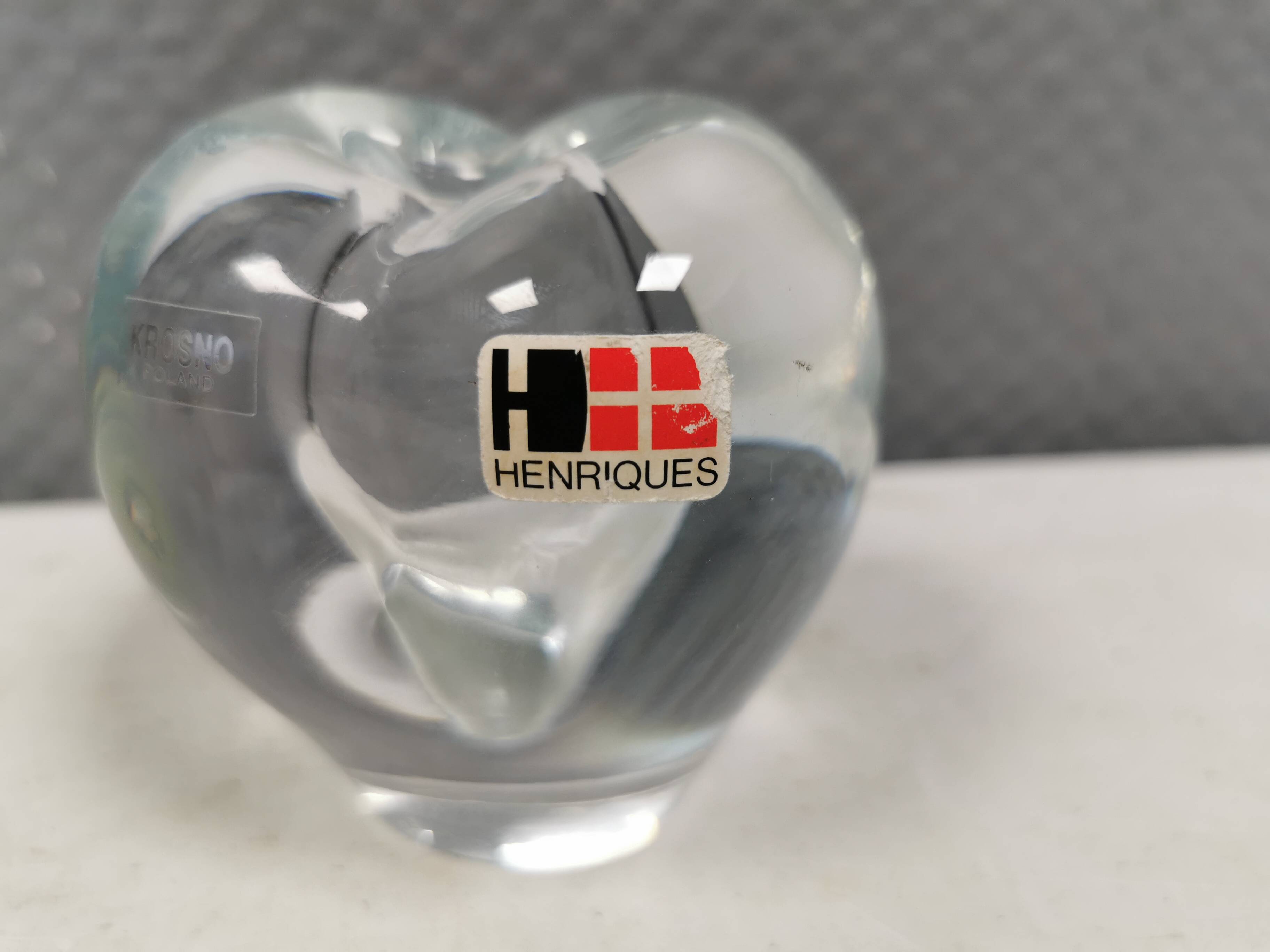 Small lovely glass vase from Polish Krosno glass, 1980s.