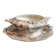 Vintage French serving sauce boat from La Tallec, Limoges, with colourful floral decoration
