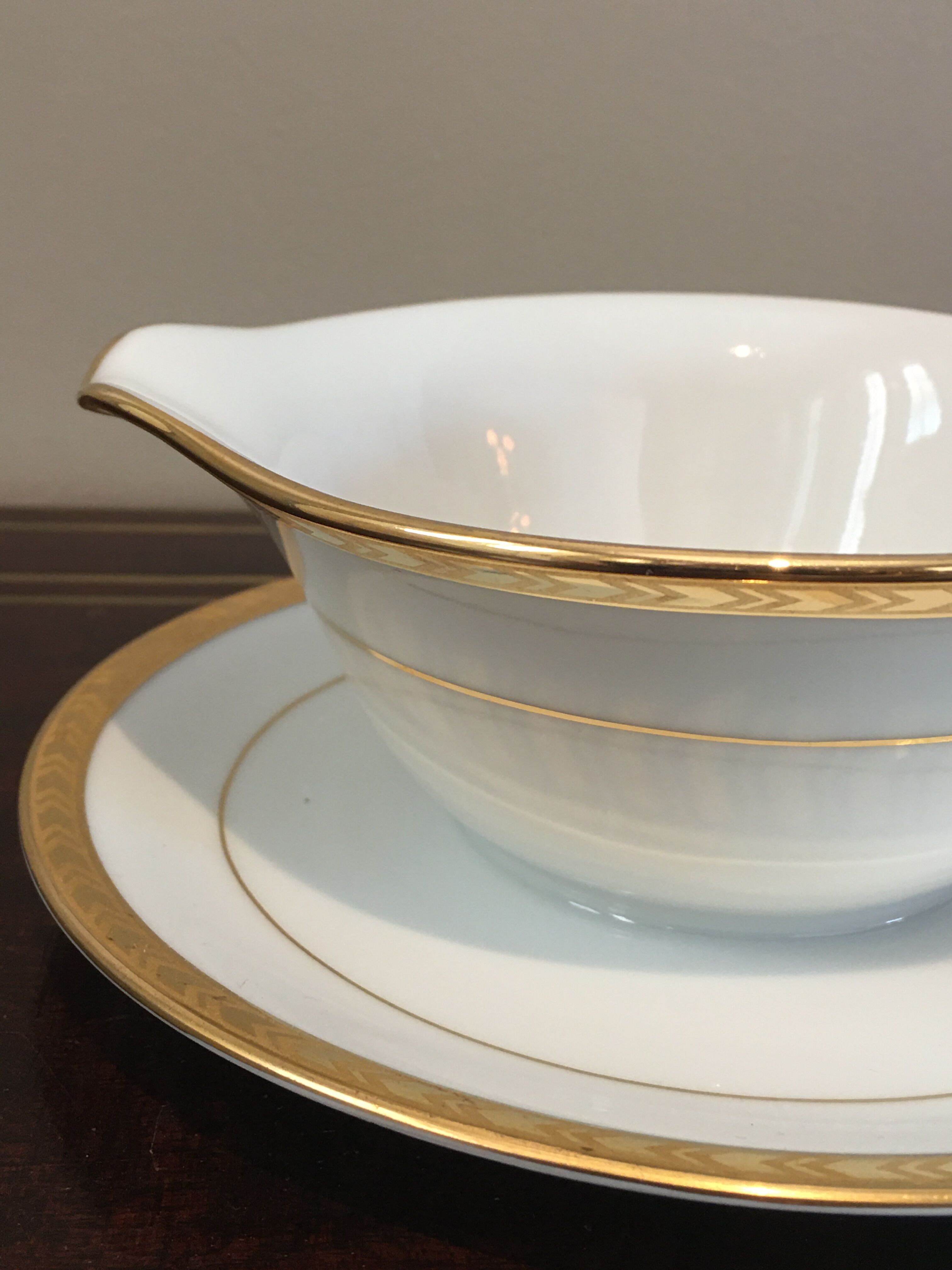 Limoges porcelain saucière