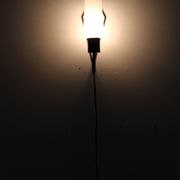 1970s Glass Wall Light , Czechoslovakia