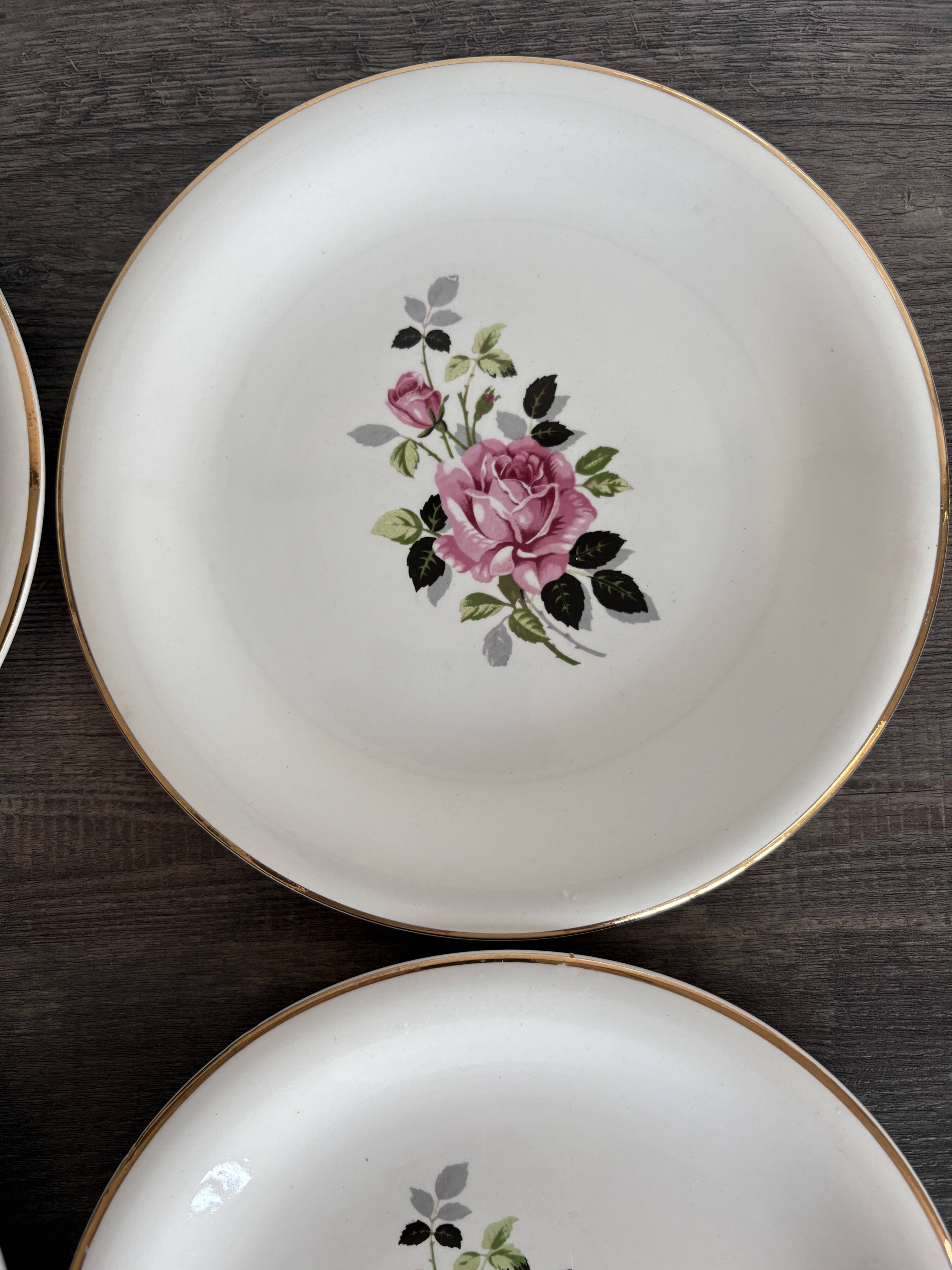 6 Amandinoise dessert plates