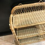 Rattan shelf