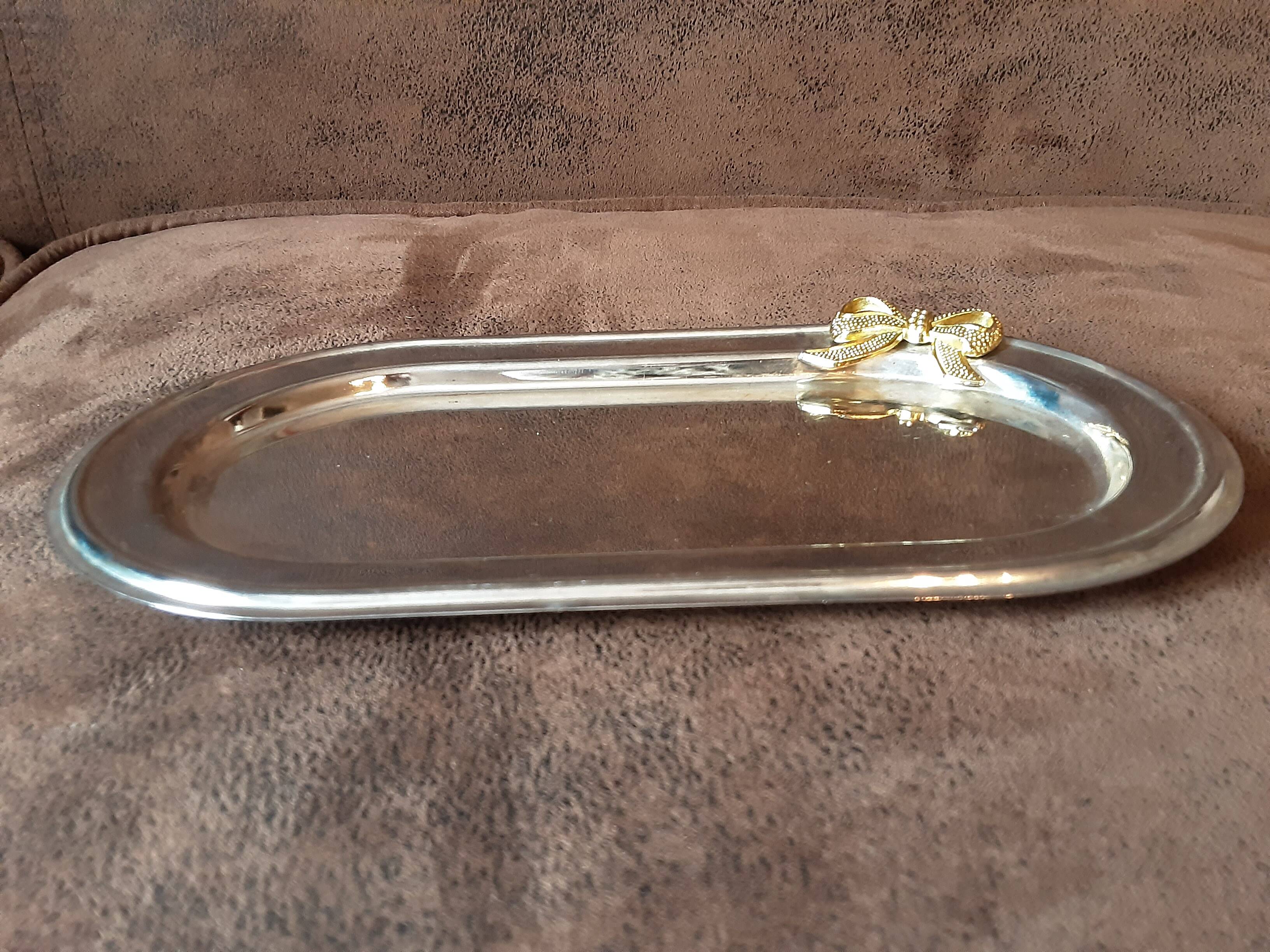 Vintage metal butter dish