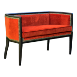 Orange art-deco sofa