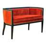Orange art-deco sofa