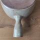 Glazed stoneware fondue pot
