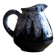Flame-patterned ceramic pitcher – Vallauris style / Alpho