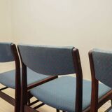Set of three rosewood chairs, Danish design, 1970s, production: Denmark
