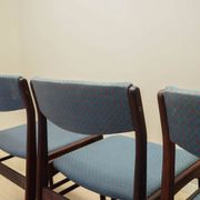 Set of three rosewood chairs, Danish design, 1970s, production: Denmark