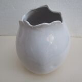 Set of two design white vases