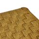Vintage plant stand stool 1960s in oak with woven seat