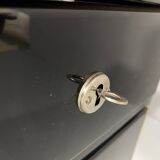 Bureau moderniste tchécoslovaque en chrome et bois, années 1950, Europe