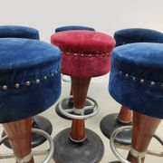 Vintage French café bar stools Art deco style