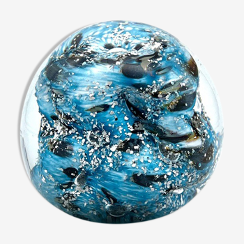 Blown glass paperweight by Michèle Luzoro - vintage (1996)