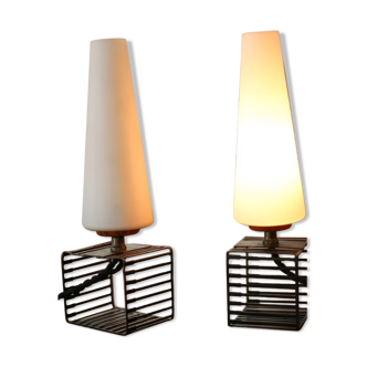 Paire de lampes 1960