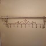 Coat and hat rack in iron