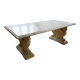 Jean-Charles Moreux style marble and stone table