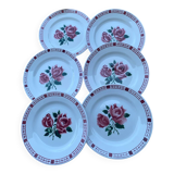 6 assiettes à dessert Sarreguemines et Digoin modèle Saverne