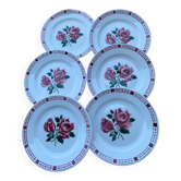 6 assiettes à dessert Sarreguemines et Digoin modèle Saverne